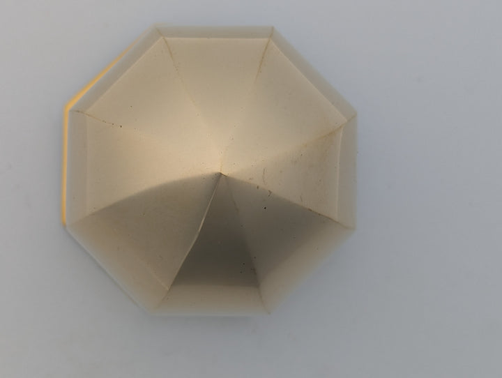 ##Antique Hardware## Octagon Pull Knob with Rosette (Polished Brass Finish)