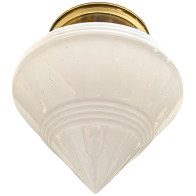 Small Art Deco Flush Light (Several Finishes Available)