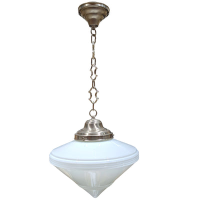 Large Art Deco Glass Fancy Chain Light (Several Finishes Available)