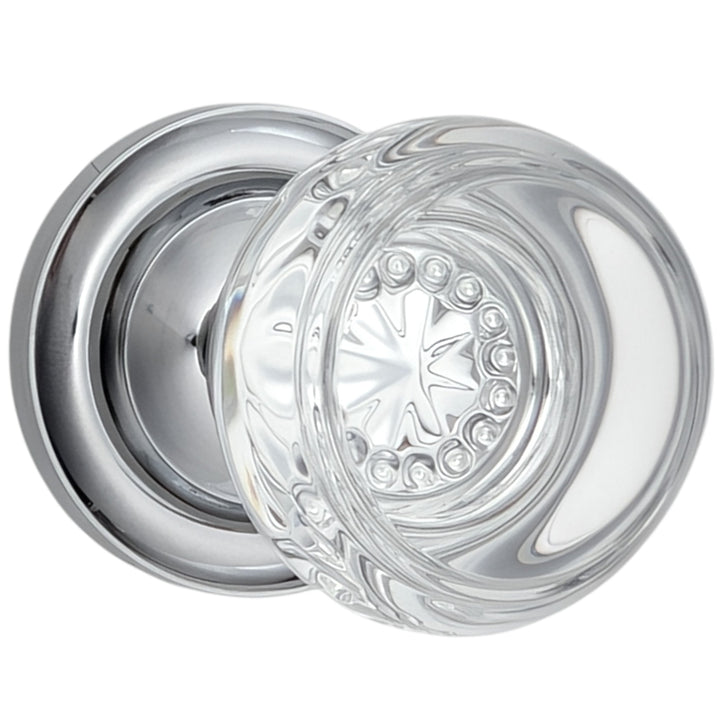 Magnifique® Classic Door Set with Round Crystal Knobs (Several Finishes Available)
