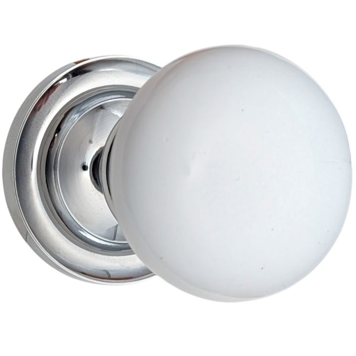 Magnifique® Classic Door Set with White Porcelain Knobs (Several Finishes Available)