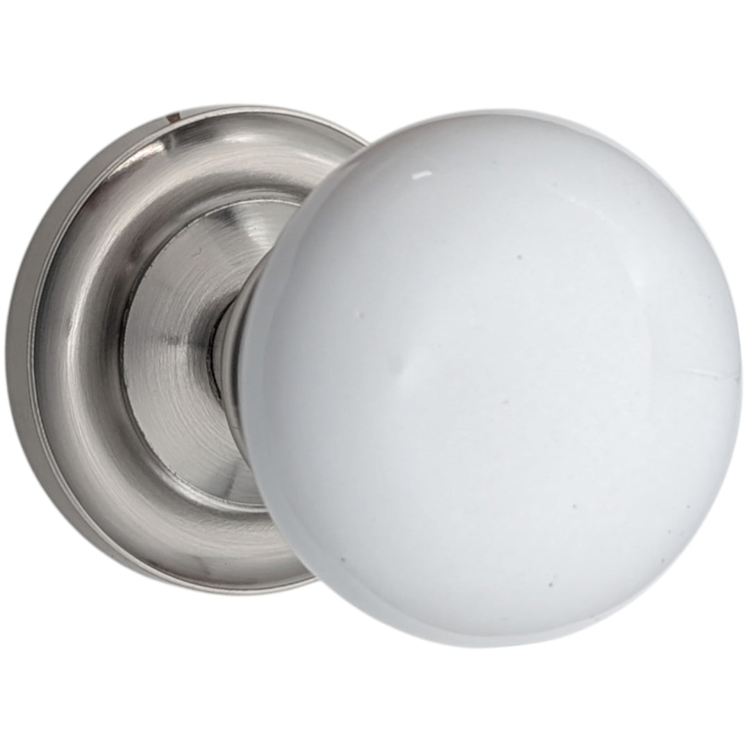 Magnifique® Classic Door Set with White Porcelain Knobs (Several Finishes Available)