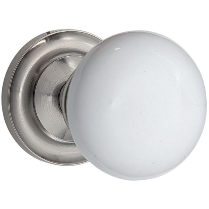 Magnifique® Classic Door Set with White Porcelain Knobs (Several Finishes Available)