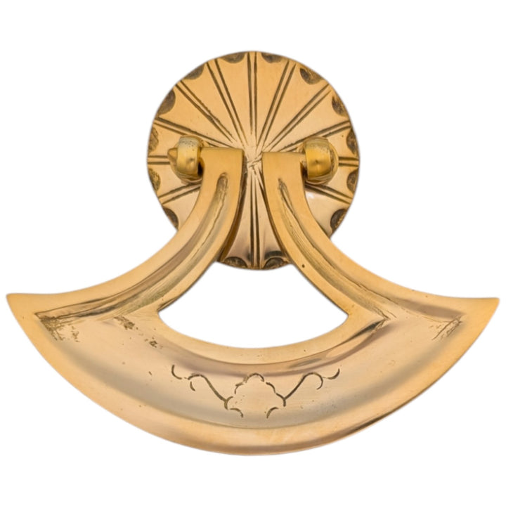 4 Inch Solid Brass Curved Drop Pull (Several Finishes Available)