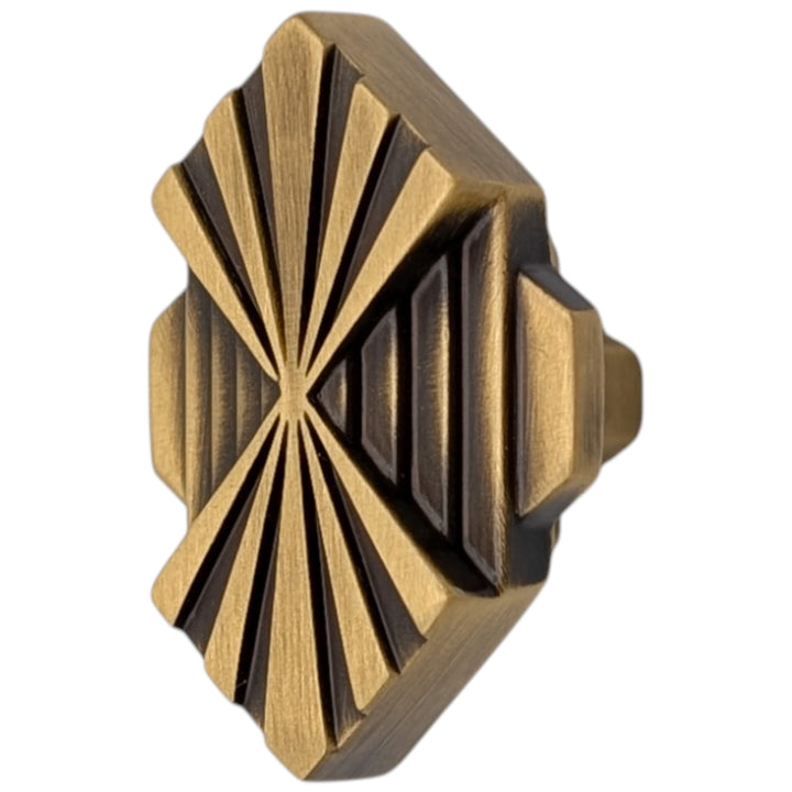 1 1/2 inch Moderne Deco Cabinet Knob (Several Finishes Available)