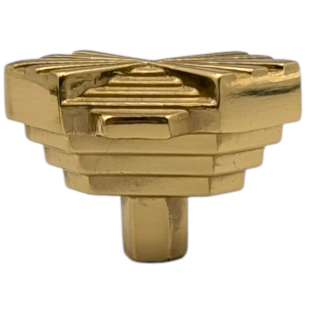 1 1/2 inch Moderne Deco Cabinet Knob (Several Finishes Available)