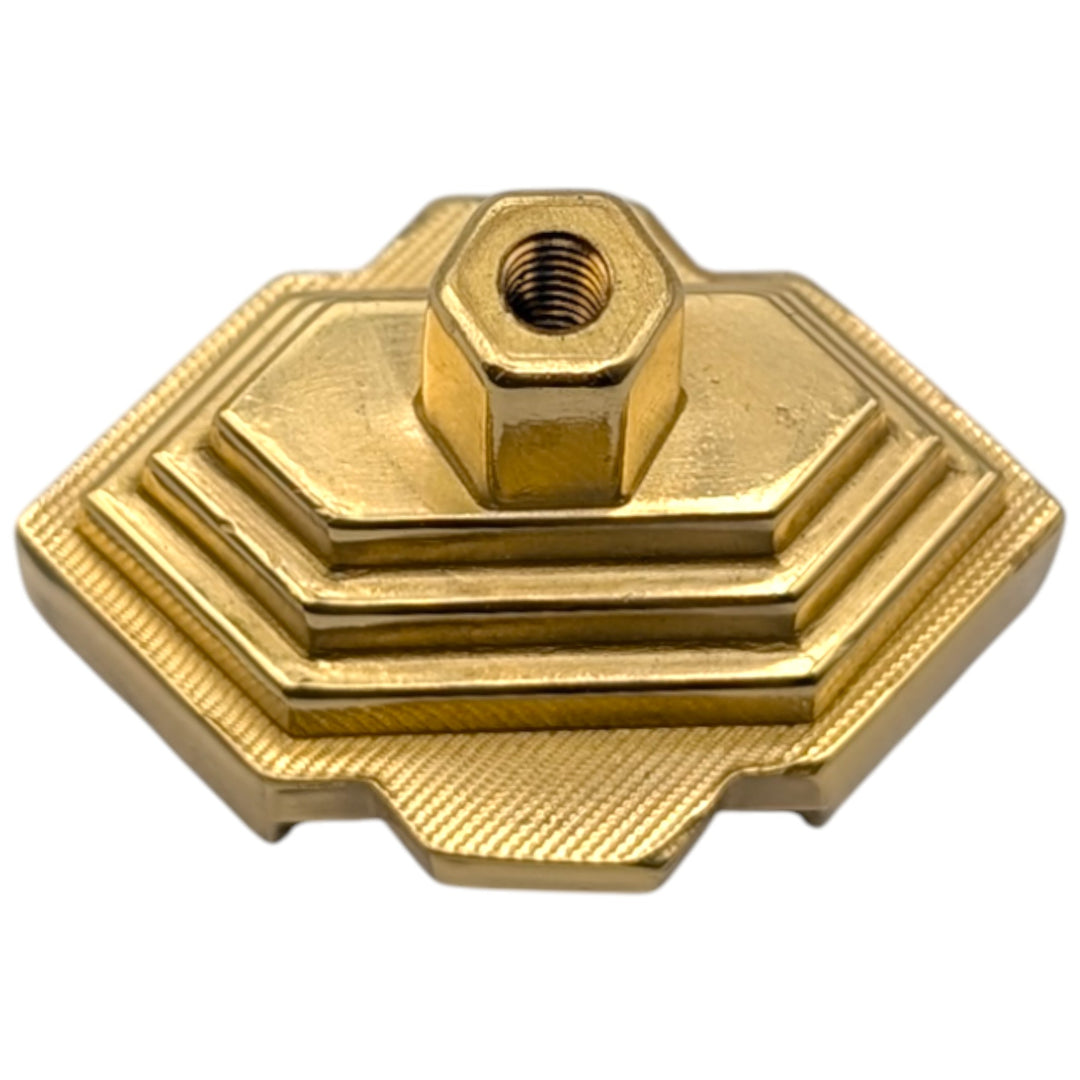 1 1/2 inch Moderne Deco Cabinet Knob (Several Finishes Available)