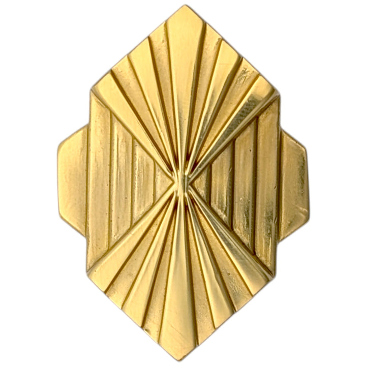 1 1/2 inch Moderne Deco Cabinet Knob (Several Finishes Available)