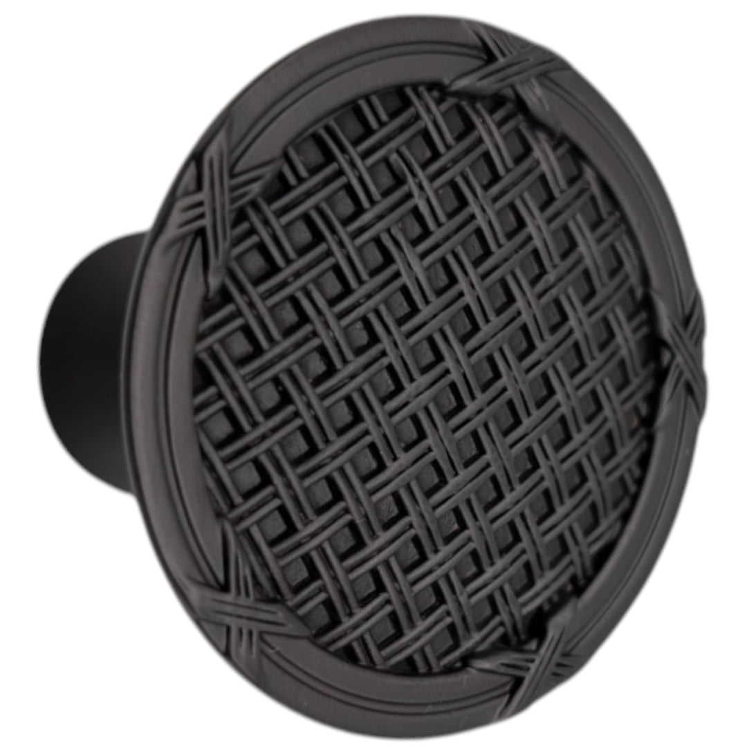 1 1/2 inch Ribbon & Reed Trellis Cabinet Knob (Several Finishes Available)