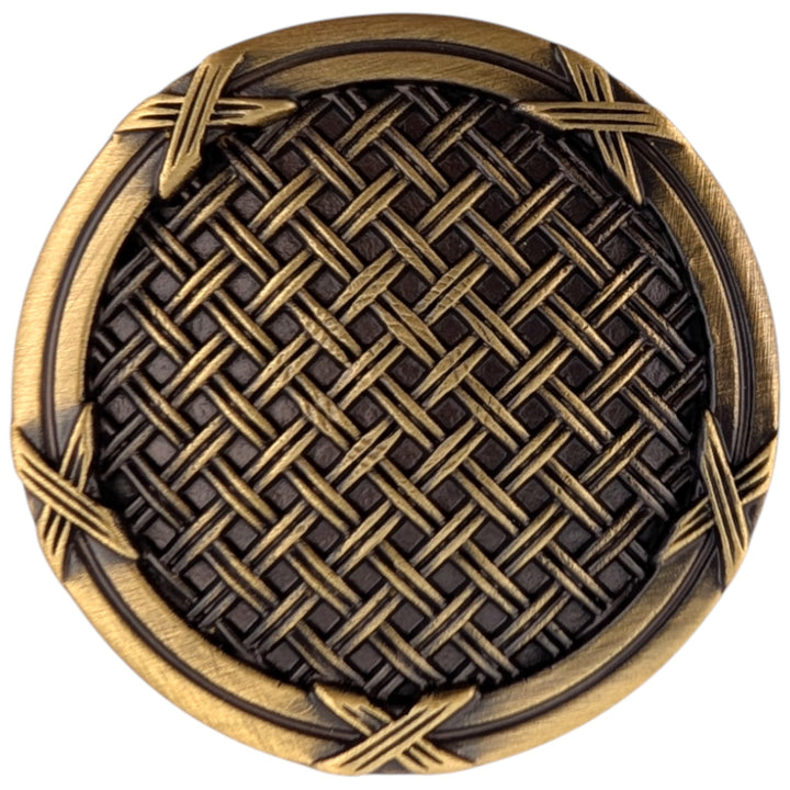 1 1/2 inch Ribbon & Reed Trellis Cabinet Knob (Several Finishes Available)