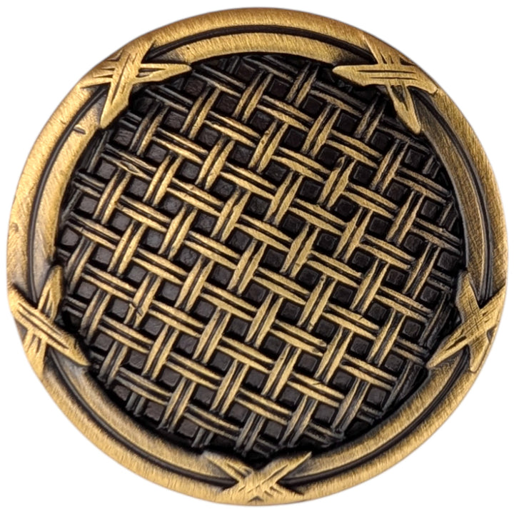 1 1/4 inch Ribbon & Reed Trellis Cabinet Knob (Several Finishes Available)
