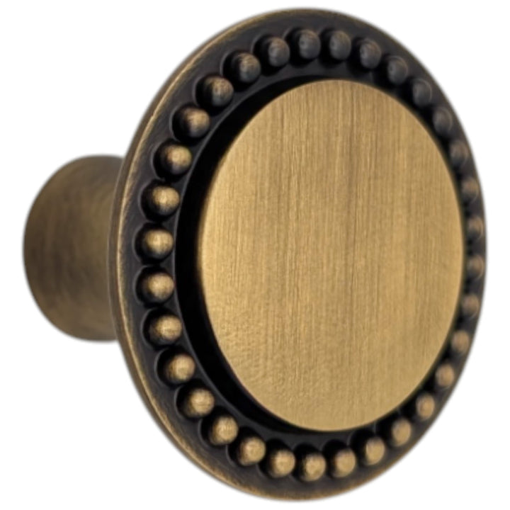 1 1/2 inch Beaded Signature Cabinet Knob (Several Finishes Available)