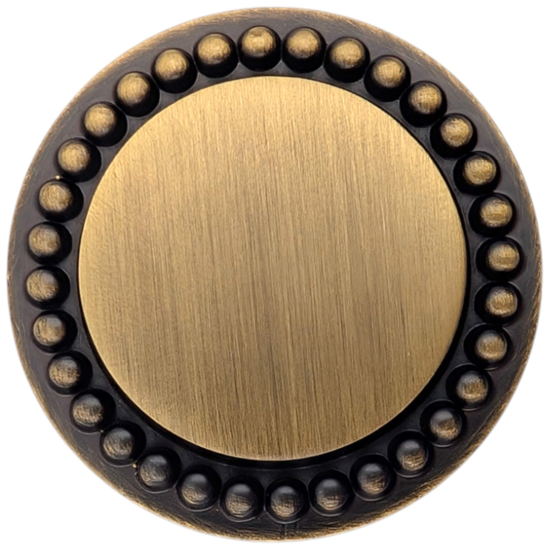 1 1/2 inch Beaded Signature Cabinet Knob (Several Finishes Available)