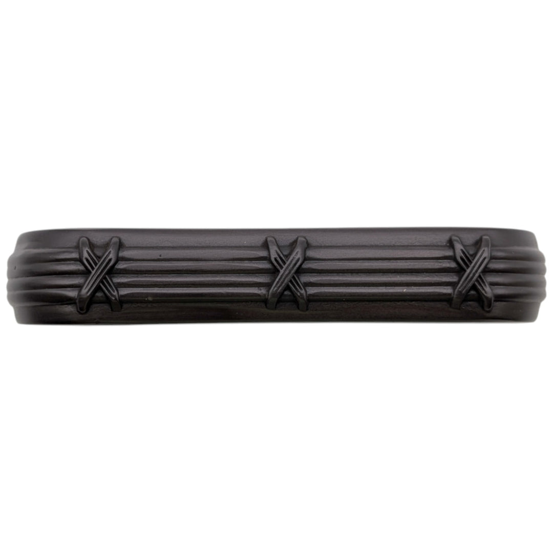 3 1/2 inch Overall (3 inch C-C) Ribbon & Reed Trellis Cabinet Pull (Several Finishes Available)