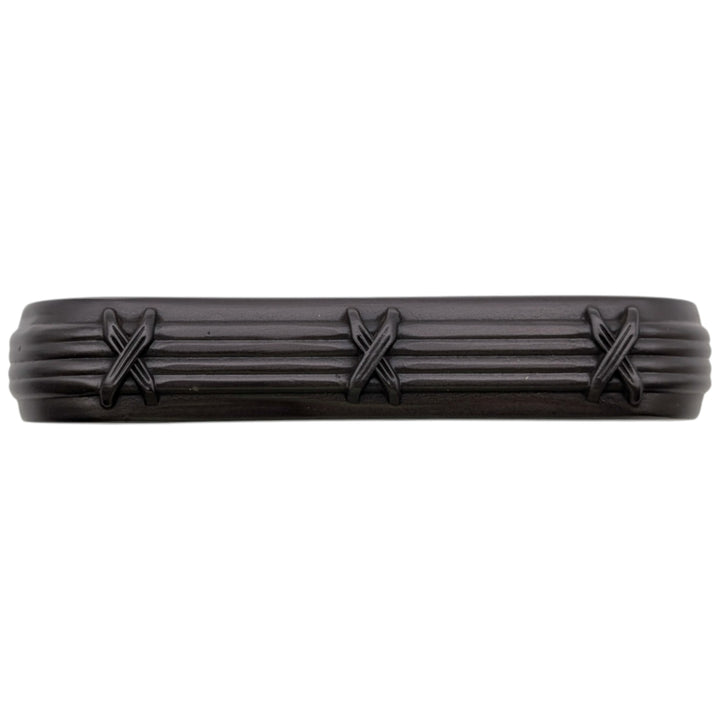 3 1/2 inch Overall (3 inch C-C) Ribbon & Reed Trellis Cabinet Pull (Several Finishes Available)