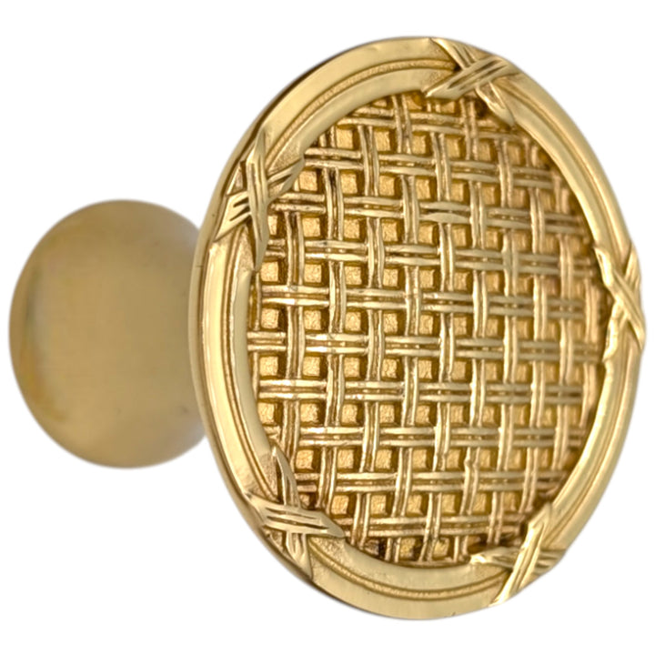 1 1/4 inch Ribbon & Reed Trellis Cabinet Knob (Several Finishes Available)