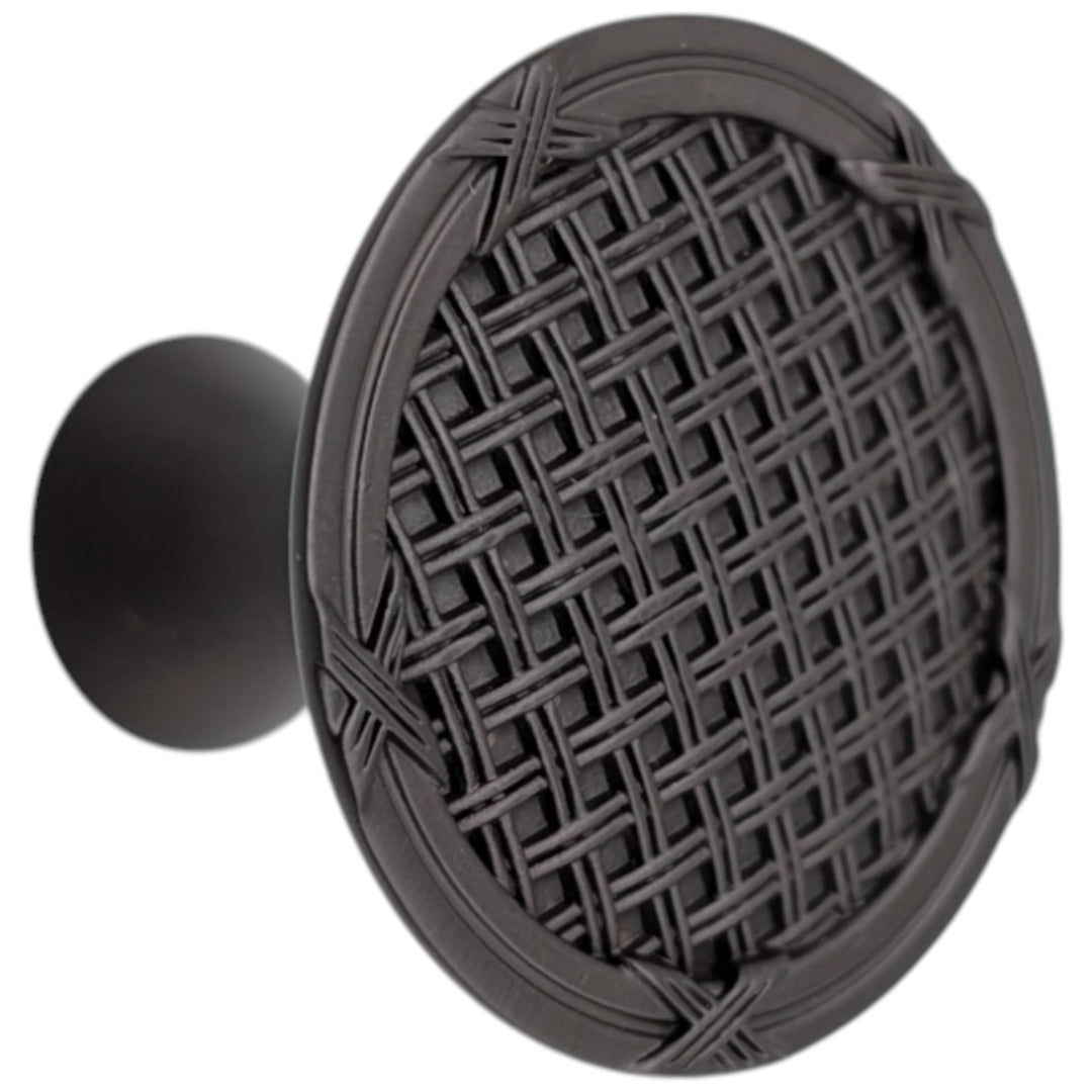 1 1/2 inch Ribbon & Reed Trellis Cabinet Knob (Several Finishes Available)
