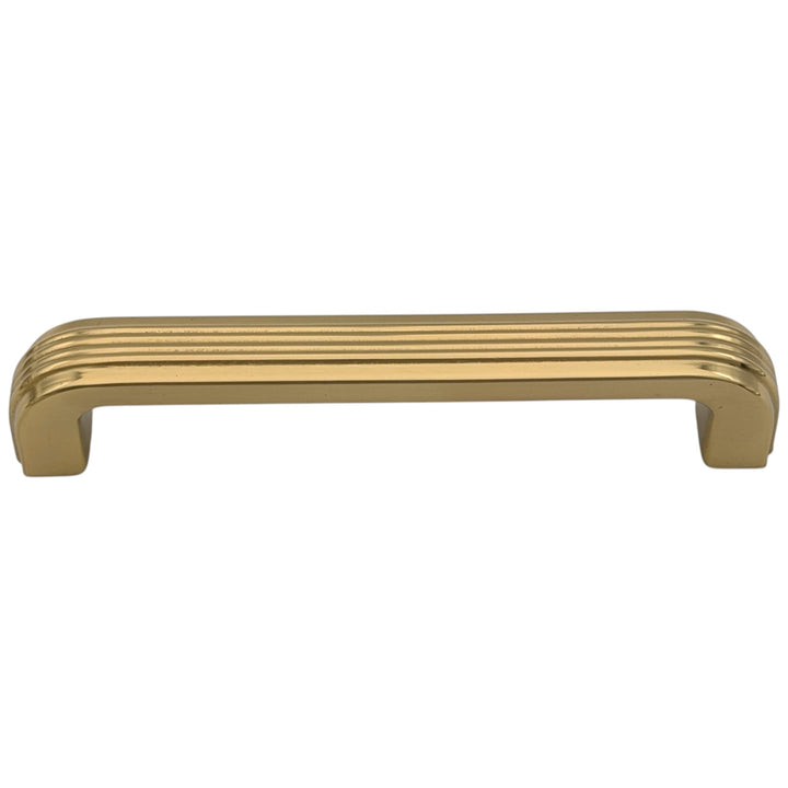 5 inch Overall (4.5 inch C-C) Moderne Deco Cabinet Pull (Several Finishes Available)