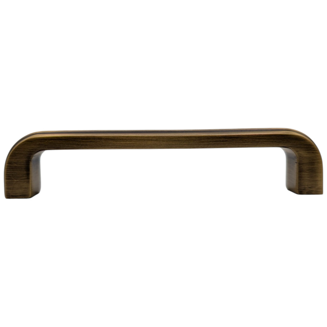 5 inch Overall (4.5 inch C-C) Moderne Deco Cabinet Pull (Several Finishes Available)