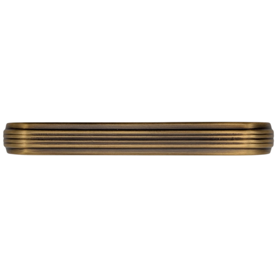 5 inch Overall (4.5 inch C-C) Moderne Deco Cabinet Pull (Several Finishes Available)