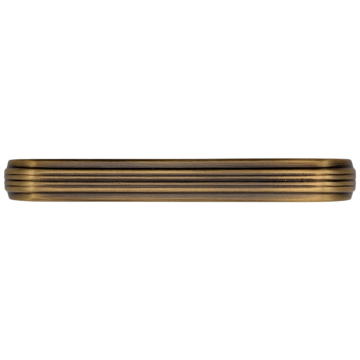 5 inch Overall (4.5 inch C-C) Moderne Deco Cabinet Pull (Several Finishes Available)