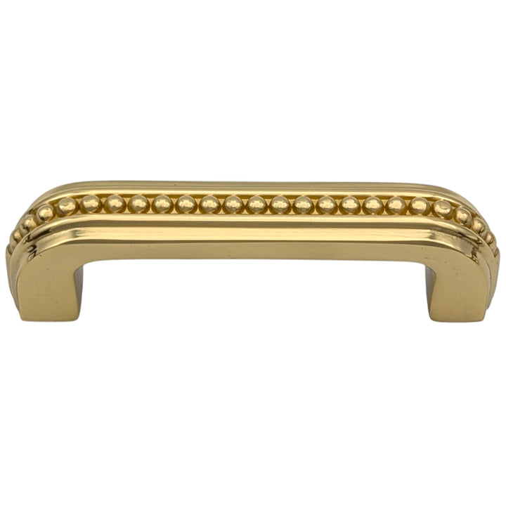 3 1/2 inch Overall (3 inch C-C) Beaded Signature Cabinet Pull (Several Finishes Available)