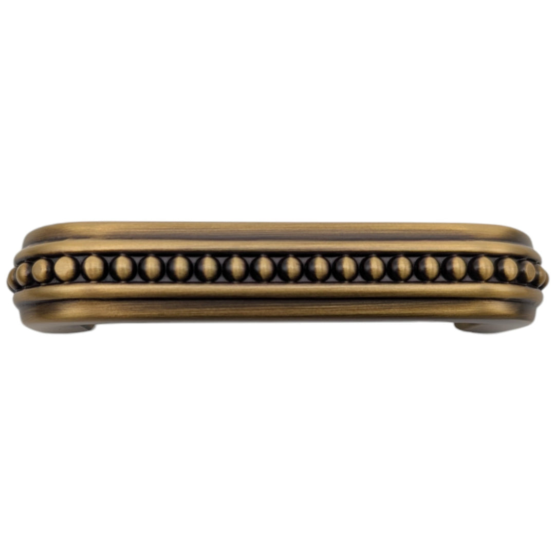 3 1/2 inch Overall (3 inch C-C) Beaded Signature Cabinet Pull (Several Finishes Available)