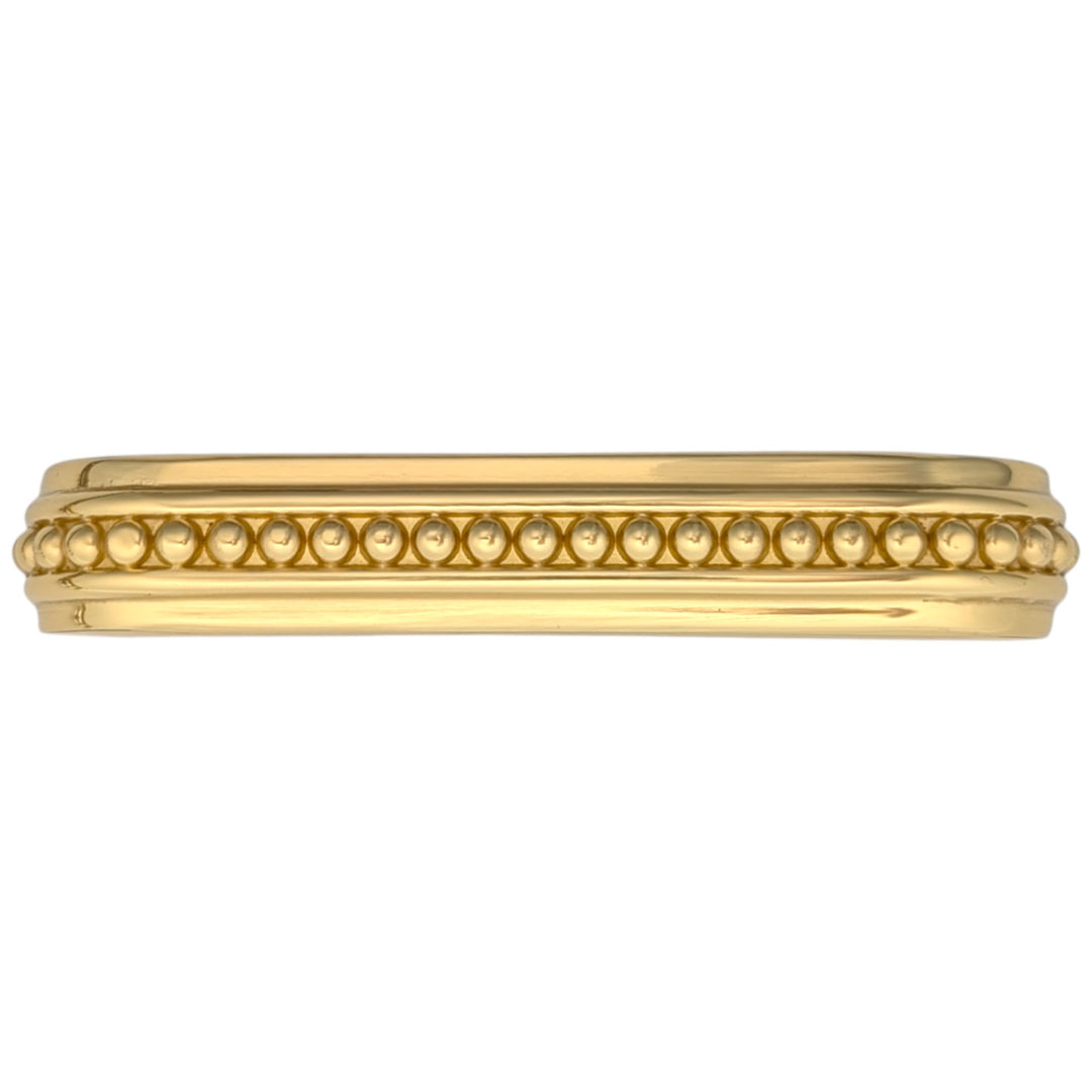 3 1/2 inch Overall (3 inch C-C) Beaded Signature Cabinet Pull (Several Finishes Available)