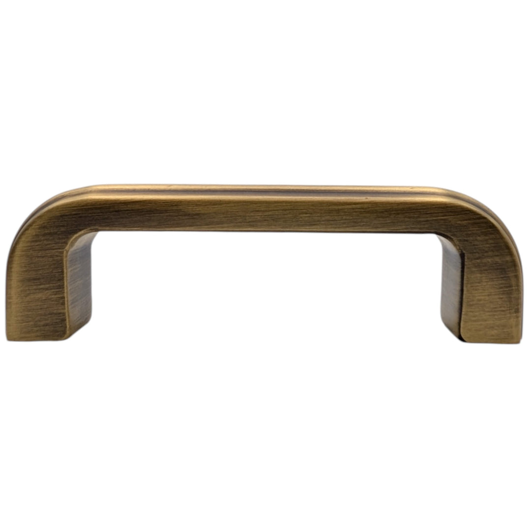 3 1/2 inch Overall (3 inch C-C) Moderne Deco Cabinet Pull (Several Finishes Available)