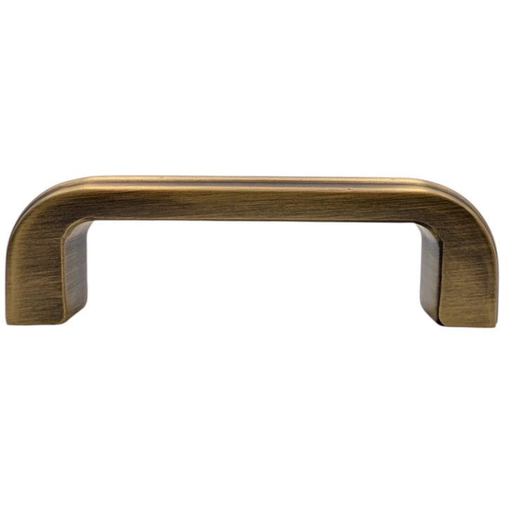 3 1/2 inch Overall (3 inch C-C) Moderne Deco Cabinet Pull (Several Finishes Available)