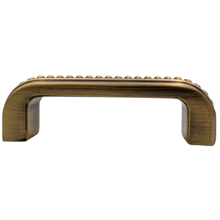 3 1/2 inch Overall (3 inch C-C) Beaded Signature Cabinet Pull (Several Finishes Available)