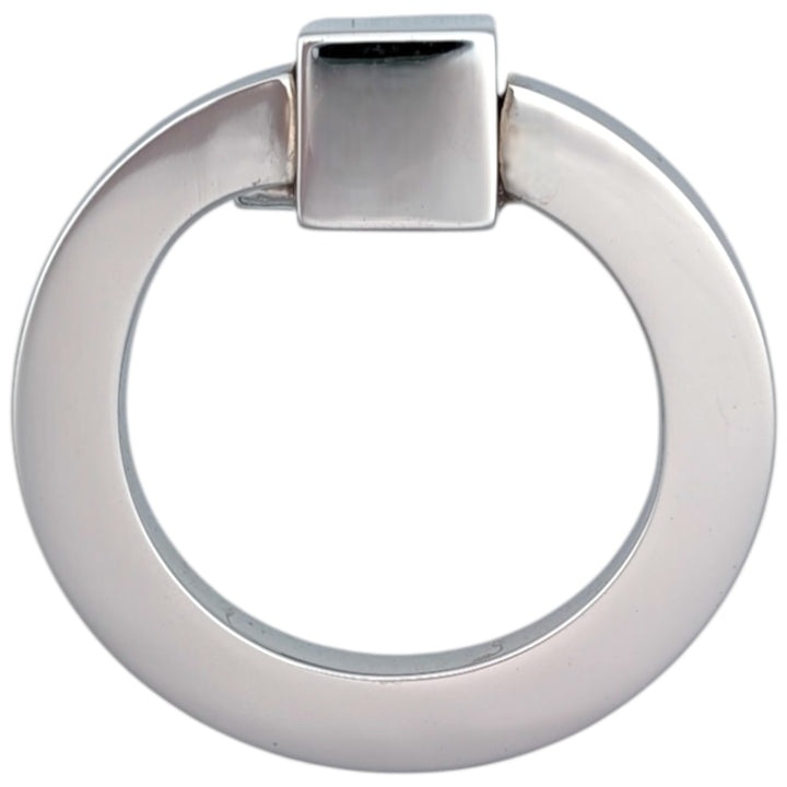 2 1/2 Inch Mission Style Solid Brass Drawer Ring Pull