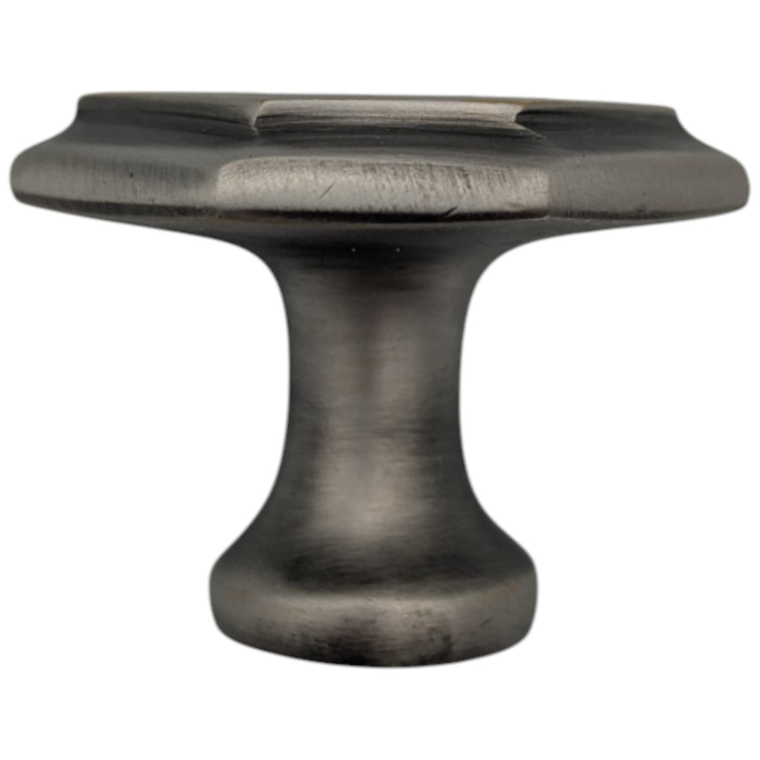 1 5/8 Inch Solid Brass Octagonal Cabinet Knob