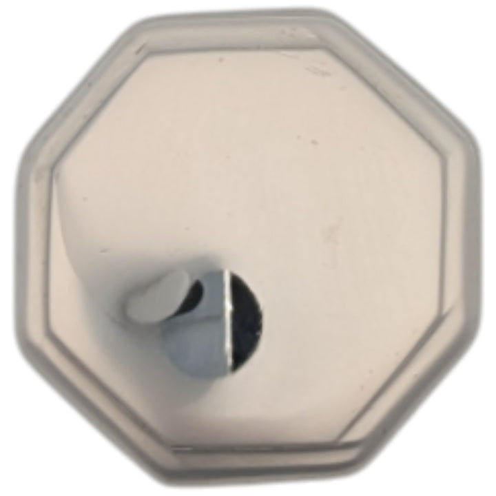 1 5/8 Inch Solid Brass Octagonal Cabinet Knob (Polished Brass Finish)