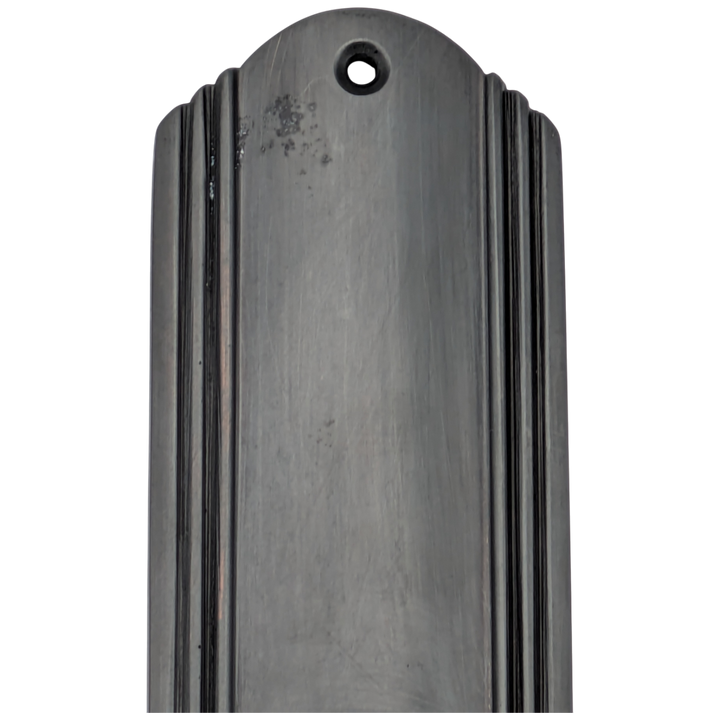 Art Deco Long Solid Brass Door Backplate (Black Bronze Finish)