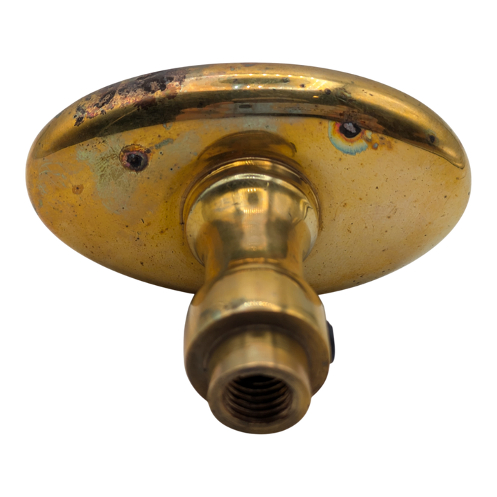 Open Box Item Avalon Oval Solid Brass Spare Door Knob (Polished Brass Finish)