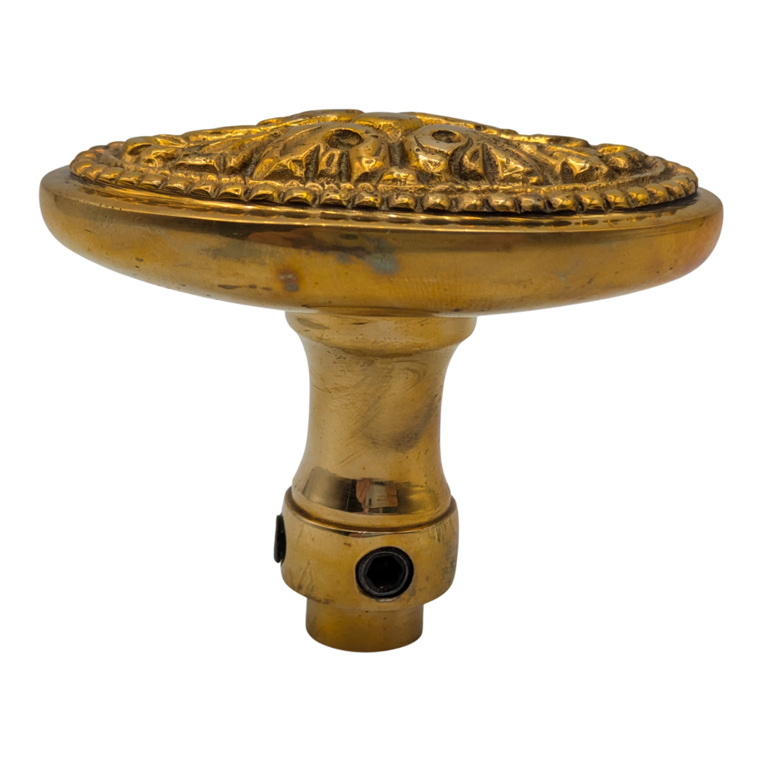 Open Box Item Avalon Oval Solid Brass Spare Door Knob (Polished Brass Finish)