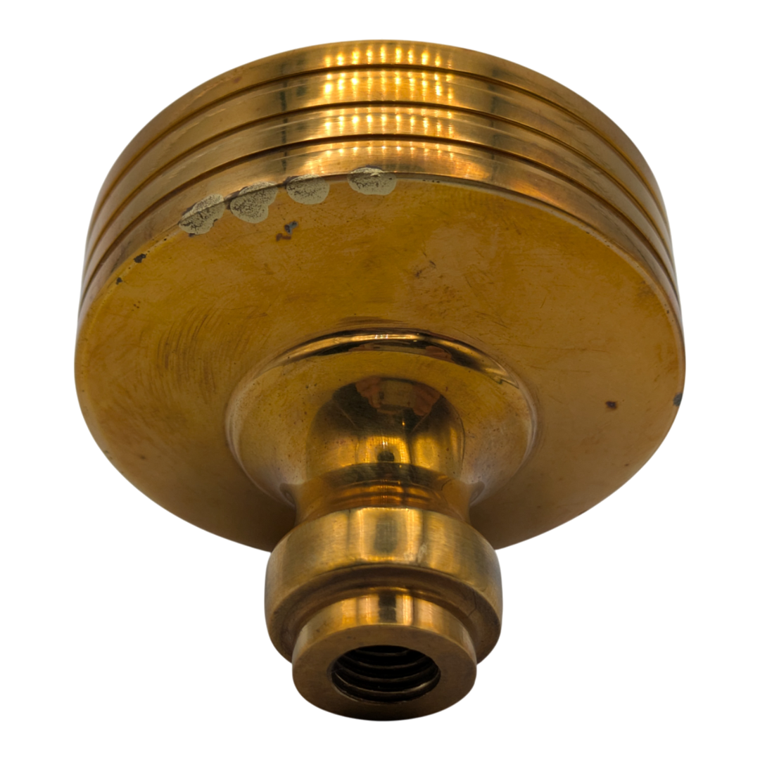 Open Box Item Rice Pattern Solid Brass Spare Door Knob (Polished Brass Finish)