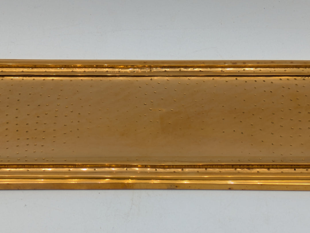 10 Inch Solid Brass Classic Style Push Plate (Polished Brass Finish)