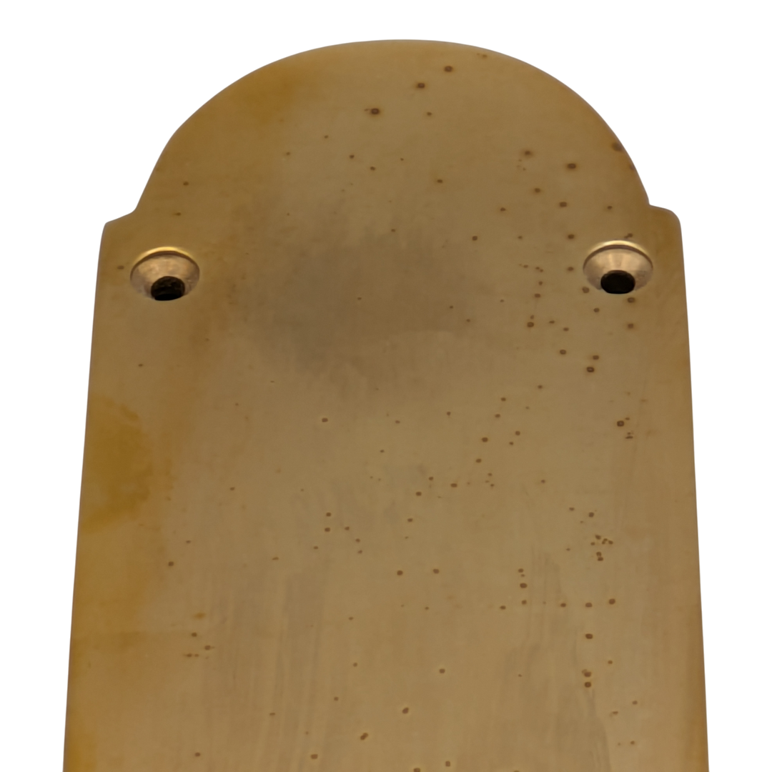 12 Inch Traditional Style Door Push Plate (Polished Brass Finish)