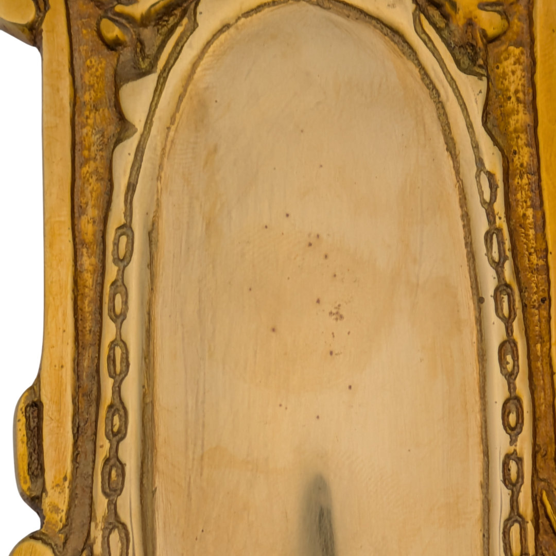 Ornate Victorian Long Solid Brass Backplate (Polished Brass Finish)