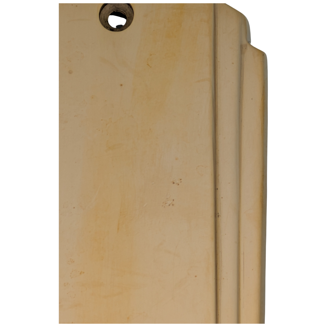 9 Inch Tall Art Deco Style Brass Push Plate (Polished Brass Finish)