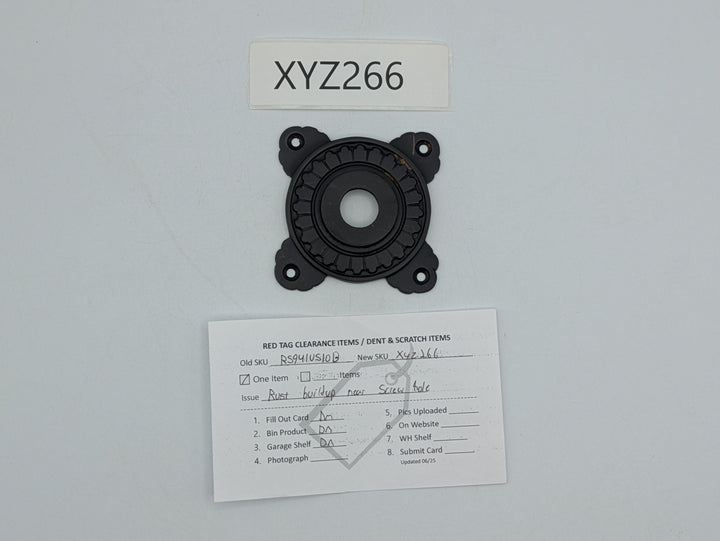 Art Deco Solid Brass Passage Doorknob Rosette (Black Bronze Finish)