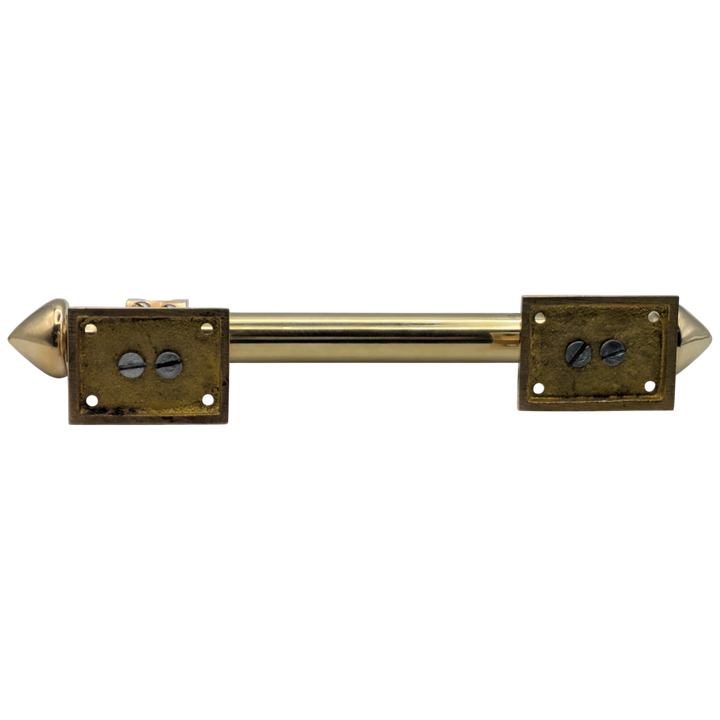 8 Inch Solid Brass Colonial Style Pull (Polished Brass Finish)