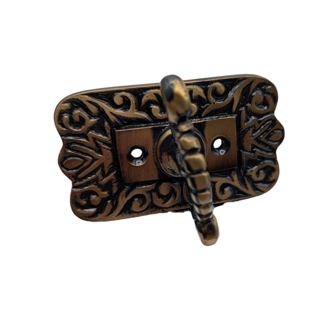 Brass Mechanical Twist Door Bell 5 3/8 Inch (Antique Brass Finish)