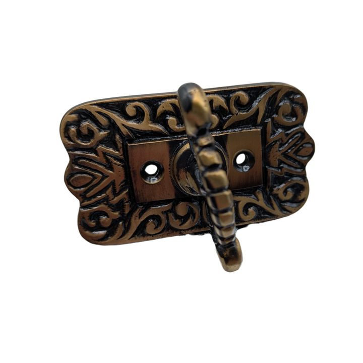 Brass Mechanical Twist Door Bell 5 3/8 Inch (Antique Brass Finish)