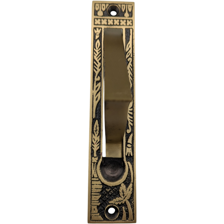 5 Inch Solid Brass Broken Leaf Edge Pull (Several Finishes Available) (Copy)