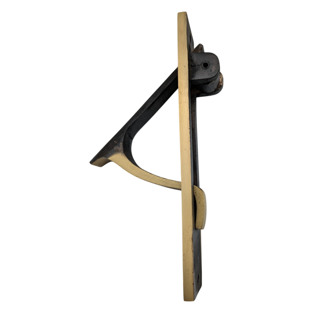 5 Inch Solid Brass Broken Leaf Edge Pull (Several Finishes Available) (Copy)