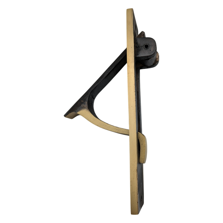 5 Inch Solid Brass Broken Leaf Edge Pull (Several Finishes Available) (Copy)