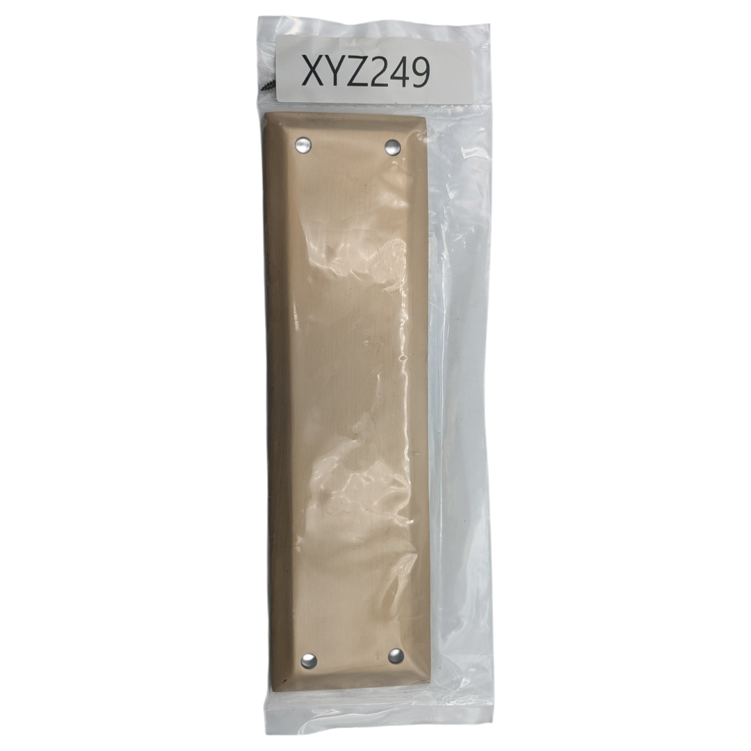 10 Inch Quaker Style Push Plate (Antique Brass Finish)